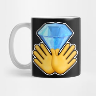 Diamond Hands emoji Mug